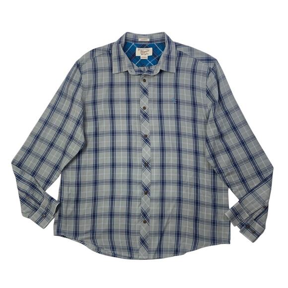 Original Penguin Shirt Mens XL Extra Large Plaid Cotton Blend Classic Fit - Picture 1 of 10
